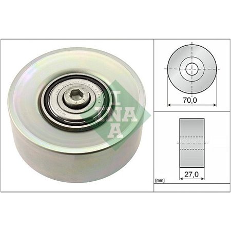 532 0398 10 Deflection/Guide Pulley, V-ribbed belt Schaeffler INA