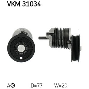 VKM 31034 Multi V belt tensioner fits: AUDI A4 B5, A6 C5; VW PASSAT B5 1.9D