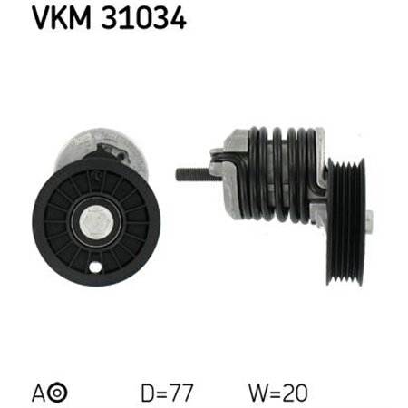 VKM 31034 Belt Tensioner, V-ribbed belt SKF