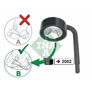 531 0790 10 Mitmikkiilrihma pingutusrullik sobib: BMW 3 (E46), 5 (E39), 7 (E3