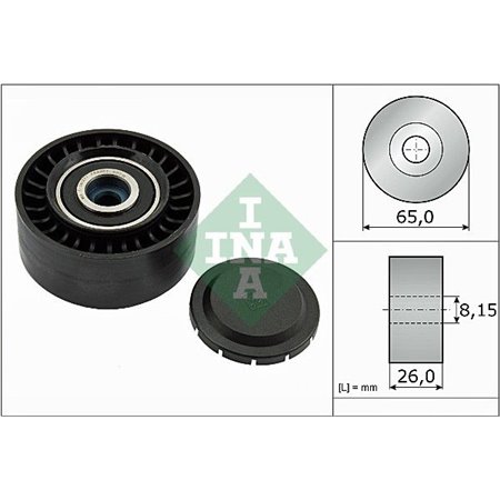 532 0564 10 Deflection/Guide Pulley, V-ribbed belt Schaeffler INA