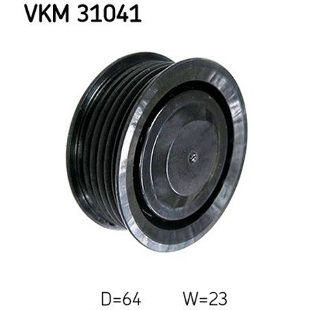 VKM 31041 Poly V belt pulley fits: MERCEDES C (CL203), C T MODEL (S202), C 