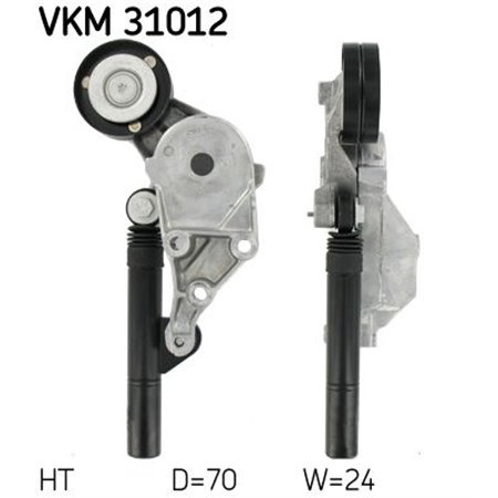 VKM 31012 Belt Tensioner, V-ribbed belt SKF