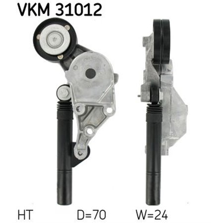 VKM 31012 Натяжитель ремня, клиновой зубча SKF