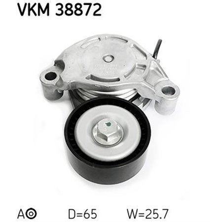 VKM 38872 Multi V belt tensioner fits: BMW 2 (F45), 2 GRAN TOURER (F46), X1