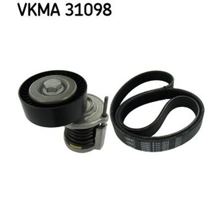 VKMA 31098 Kiilrihmade komplekt (rullidega) sobib: AUDI A1, A3, Q3, TT SEAT