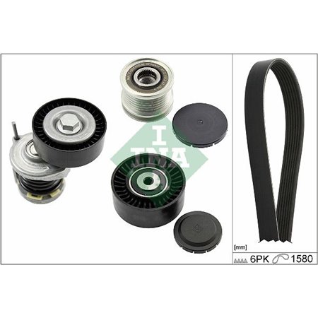 529 0521 20 V-Ribbed Belt Set Schaeffler INA