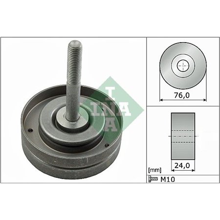 532 0500 10 Avböjning/Styrskiva, V-ribbat bälte Schaeffler INA