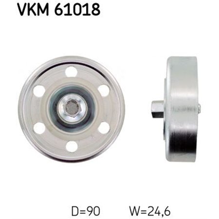 VKM 61018 Паразитный / ведущий ролик, поликлиновой ремень SKF