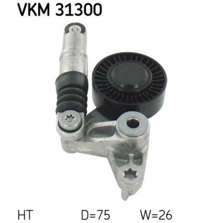 VKM 31300 Натяжитель ремня, клиновой зубча SKF