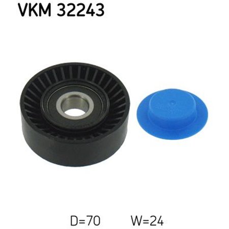 VKM 32243 Deflection/Guide Pulley, V-ribbed belt SKF
