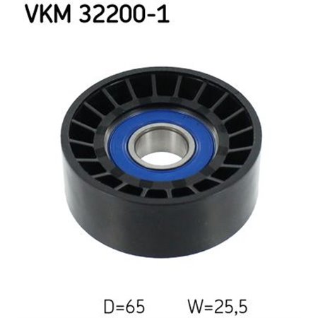 VKM 32200-1 Poly V belt pulley fits: ALFA ROMEO 159, BRERA, SPIDER FIAT DOBL