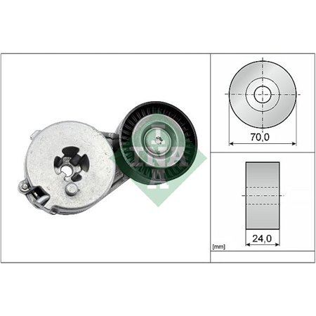 534 0333 10 Belt Tensioner, V-ribbed belt Schaeffler INA