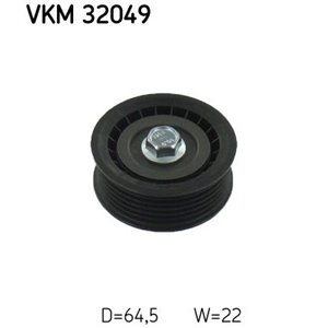 VKM 32049 Poly V belt pulley fits: FIAT CROMA, GRANDE PUNTO, SEDICI; FORD F