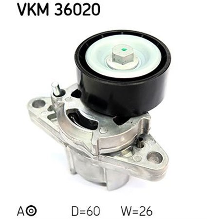 VKM 36020 Натяжной ролик, поликлиновой ремень SKF 