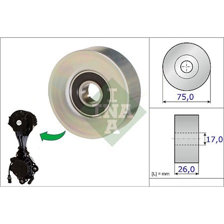 532 0676 10 Seade-/juhtrull,soonrihm Schaeffler INA