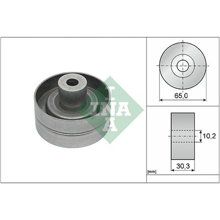 532 0910 10 Deflection/Guide Pulley, V-ribbed belt Schaeffler INA