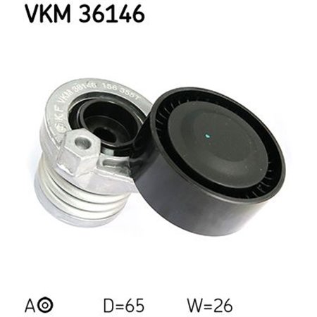 VKM 36146 Натяжной ролик, поликлиновой ремень SKF 