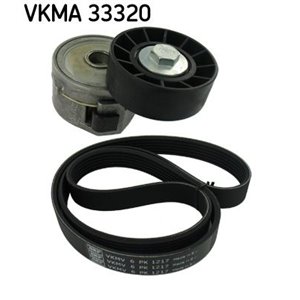 VKMA 33320 V belts set (with rollers) fits: VOLVO C30, C70 II, S40 II, V50; 