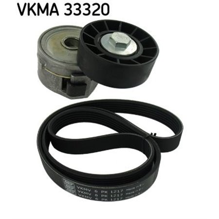 VKMA 33320 V belts set (with rollers) fits: VOLVO C30, C70 II, S40 II, V50 