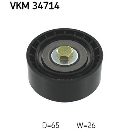 VKM 34714 Deflection/Guide Pulley, V-ribbed belt SKF