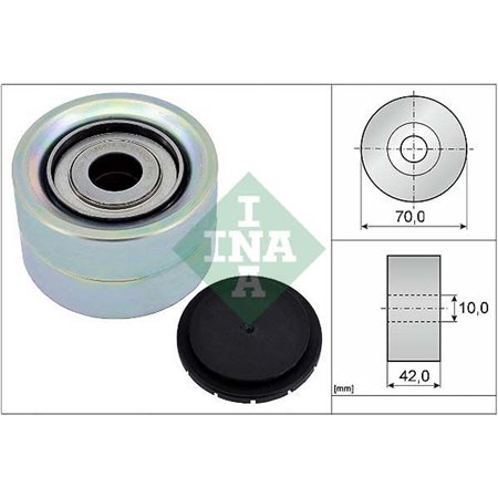 532 0412 10 Deflection/Guide Pulley, V-ribbed belt Schaeffler INA