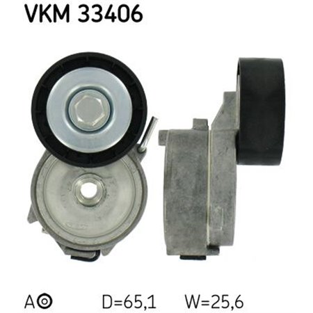 VKM 33406 Натяжной ролик, поликлиновой ремень SKF 