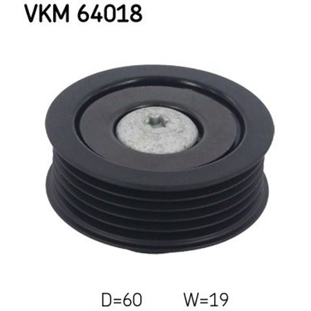 VKM 64018 Deflection/Guide Pulley, V-ribbed belt SKF