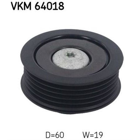 VKM 64018 Poly V belt pulley fits: HYUNDAI ACCENT III, ACCENT IV, ELANTRA I