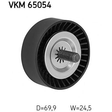 VKM 65054 Avböjning/Styrskiva, V-ribbat bälte SKF