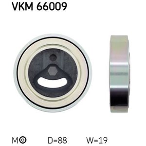 VKM 66009 Multiple V belt tensioning roll fits: SUZUKI GRAND VITARA II, JIM