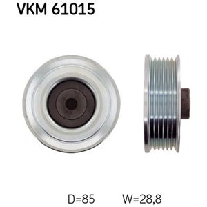 VKM 61015 Poly V belt pulley fits: TOYOTA AURIS, AVENSIS, COROLLA, MR2 III 