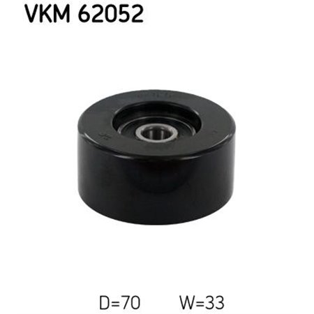 VKM 62052 Avböjning/Styrskiva, V-ribbat bälte SKF