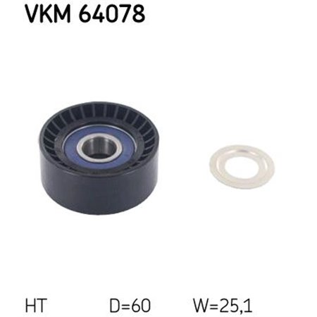 VKM 64078 Натяжитель ремня, клиновой зубча SKF