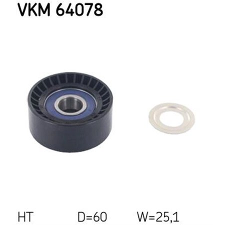 VKM 64078 Remspännare, v-ribbat bälte SKF