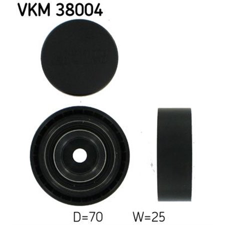 VKM 38004 Deflection/Guide Pulley, V-ribbed belt SKF