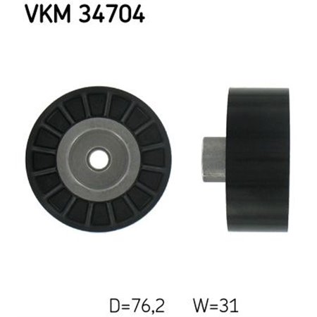 VKM 34704 Avböjning/Styrskiva, V-ribbat bälte SKF