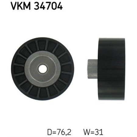 VKM 34704 Deflection/Guide Pulley, V-ribbed belt SKF
