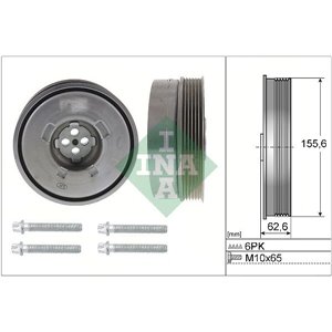 544 0501 20 Väntvõlli rihmaratas sobib: BMW 2 (F45), 2 GRAN TOURER (F46), X1 