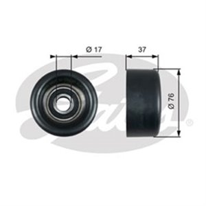 T38028 Deflection,Guide Pulley, V-ribbed belt GATES - Top1autovaruosad