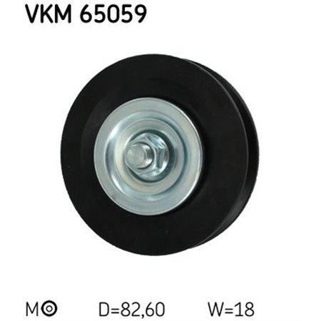 VKM 65059 V-remskiva passar: MITSUBISHI PAJERO III, PAJERO IV 3.2D 04.00