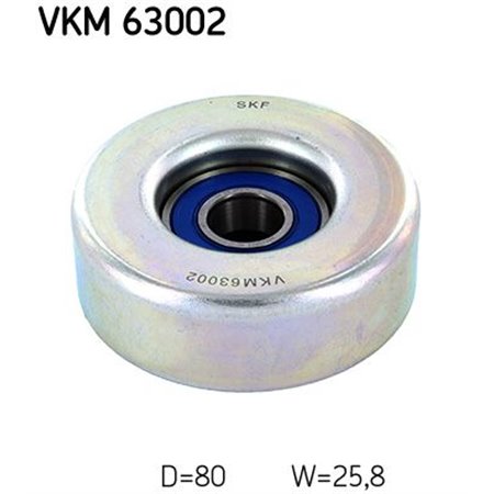 VKM 63002 Deflection/Guide Pulley, V-ribbed belt SKF