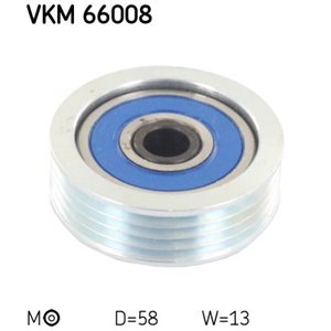 VKM 66008 Poly V belt pulley fits: SUBARU JUSTY III; SUZUKI IGNIS I, IGNIS 