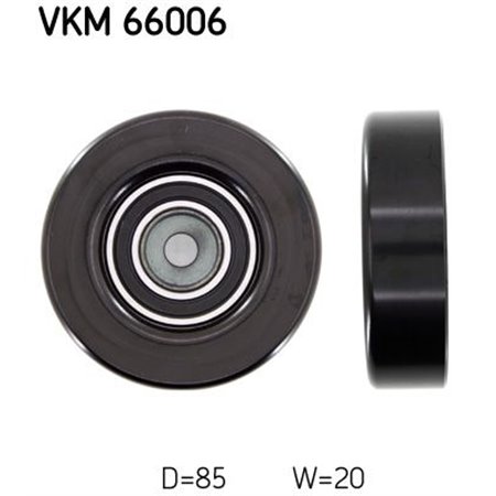 VKM 66006 Паразитный / ведущий ролик, поликлиновой ремень SKF 