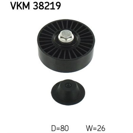 VKM 38219 Паразитный / ведущий ролик, поликлиновой ремень SKF