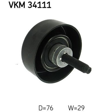 VKM 34111 Паразитный / ведущий ролик, поликлиновой ремень SKF 