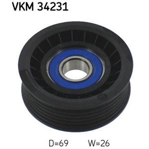 VKM 34231 Poly V belt pulley fits: MERCEDES C (A205), C (C204), C T MODEL (