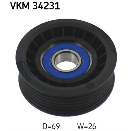 VKM 34231 Deflection/Guide Pulley, V-ribbed belt SKF