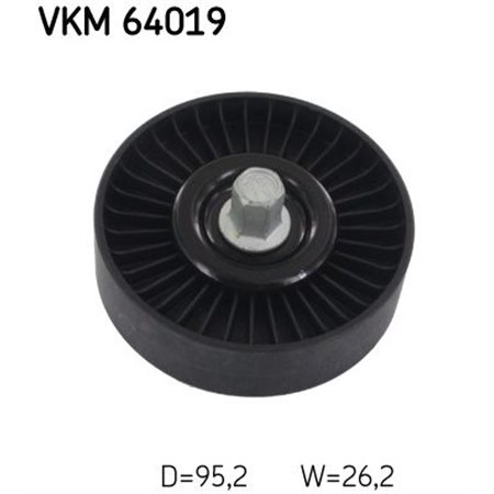 VKM 64019 Avböjning/Styrskiva, V-ribbat bälte SKF