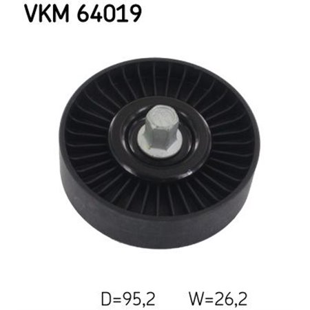 VKM 64019 Deflection/Guide Pulley, V-ribbed belt SKF